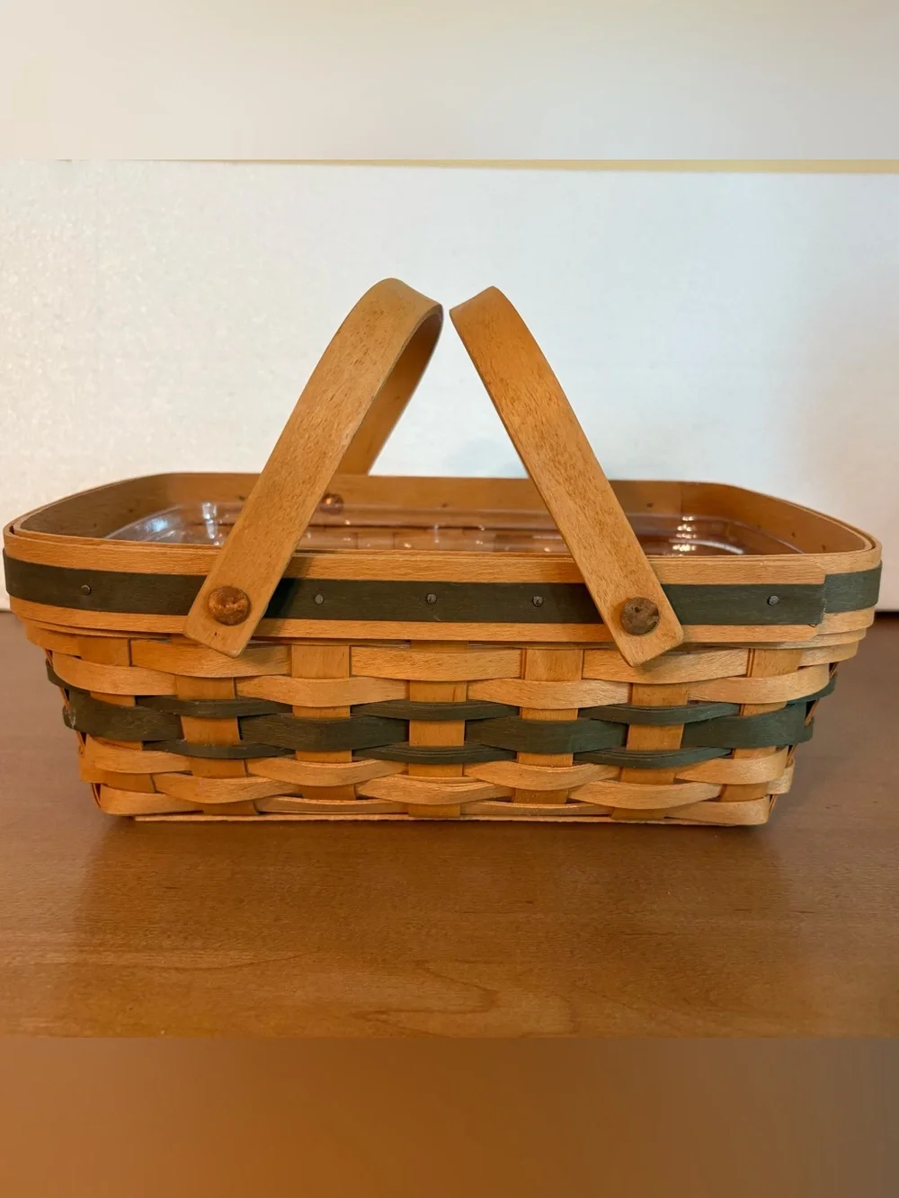 Longaberger 1996 Christmas Holiday Cheer Basket w/Protector